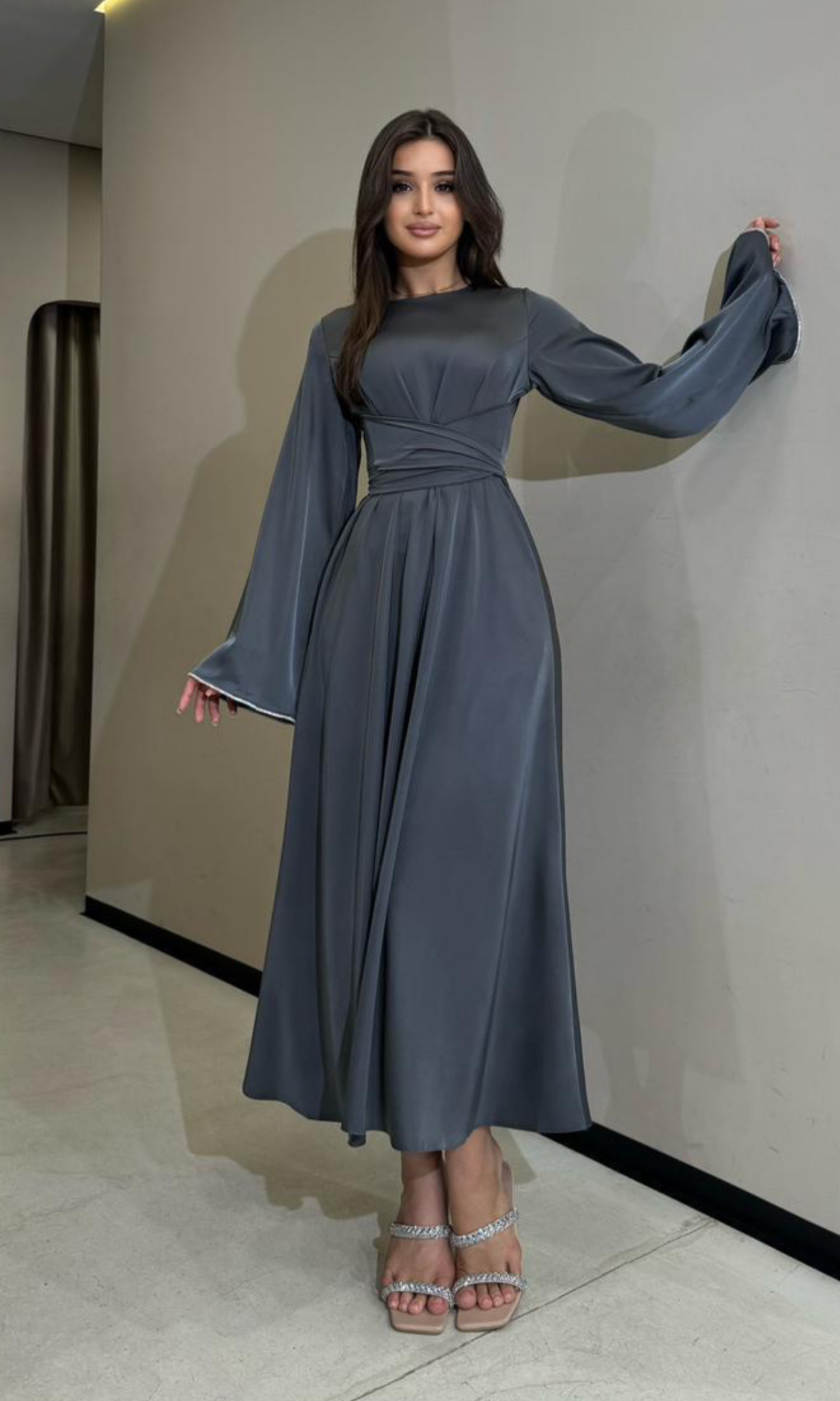 Saten Model Elbise